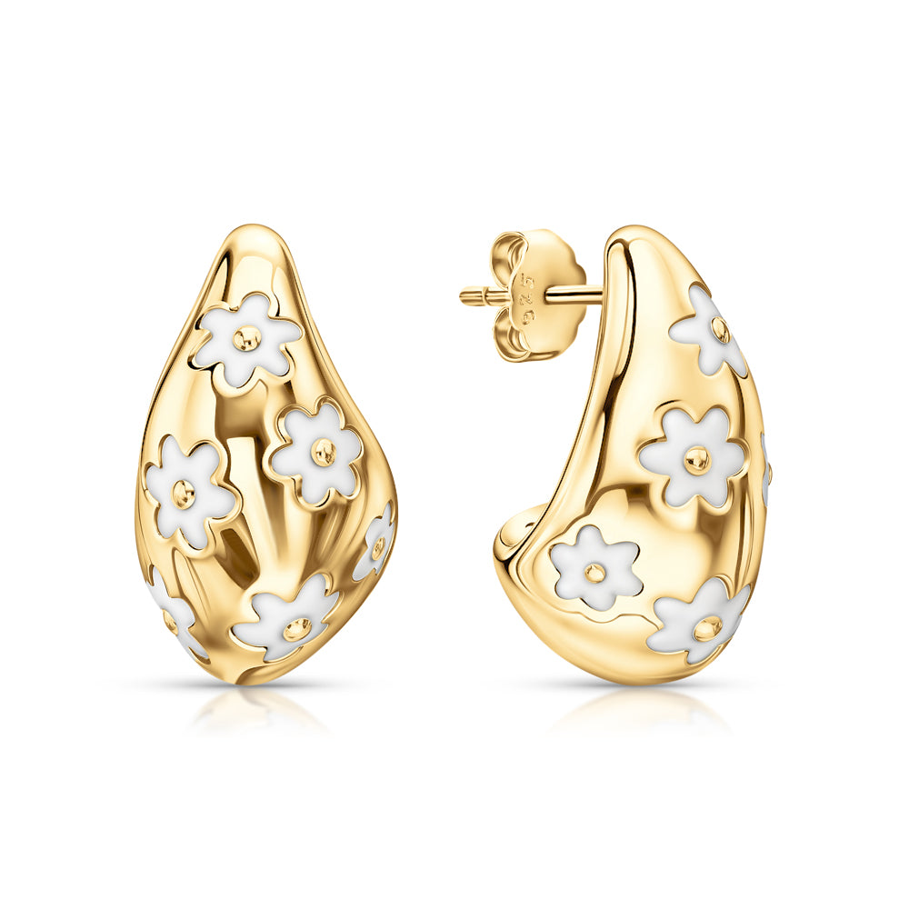 Daisy Floral Studs